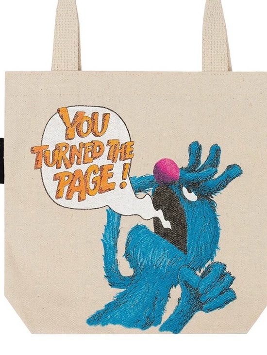 Out of Print Handbags - Monster at the End of the Book Canvas Tote - NEW - Grover